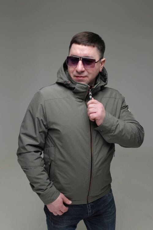 Чоловіча куртка Black Vinyl TC23-2199 весна, осінь. - Зображення 12