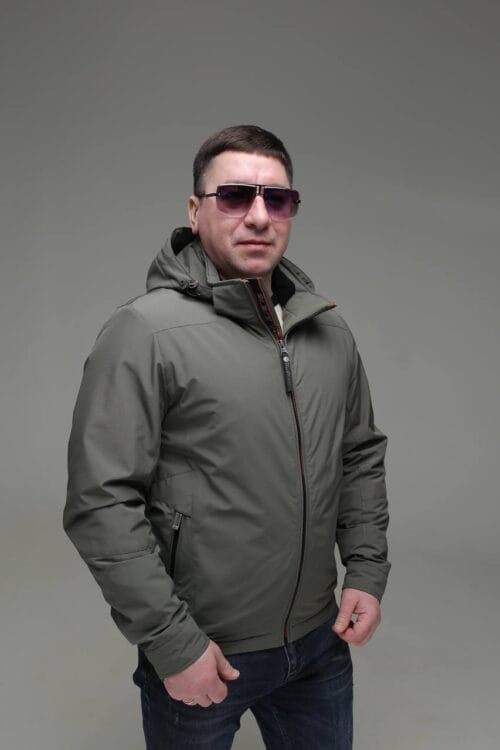 Чоловіча куртка Black Vinyl TC23-2199 весна, осінь. - Зображення 10