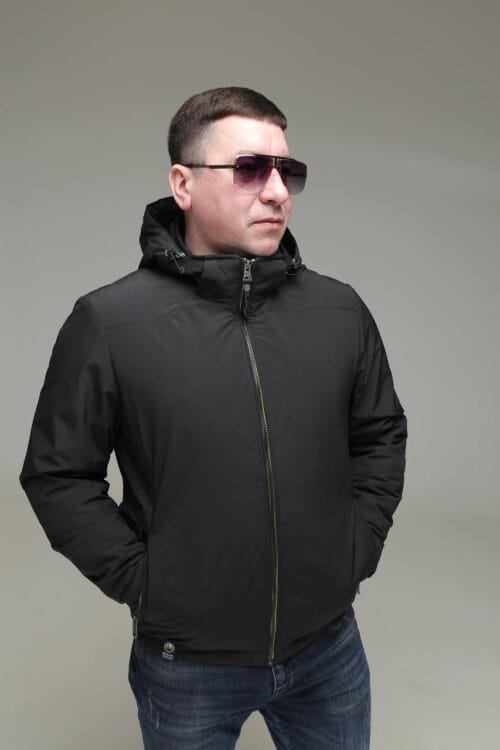 Чоловіча куртка Black Vinyl TC23-2199 весна, осінь. - Зображення 20
