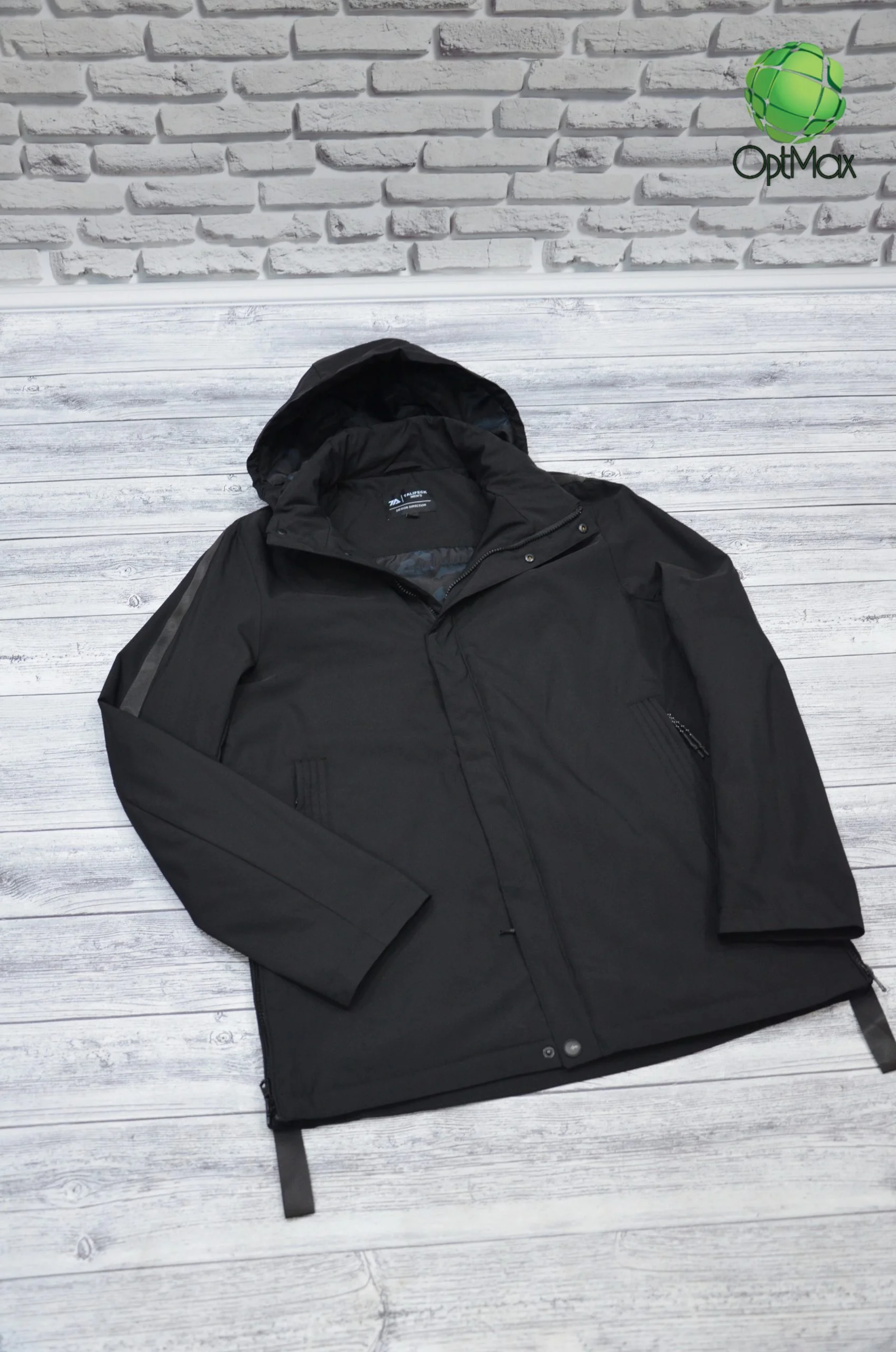 Чорна куртка TALIFECK Т-262, весняна модель із легким утеплювачем