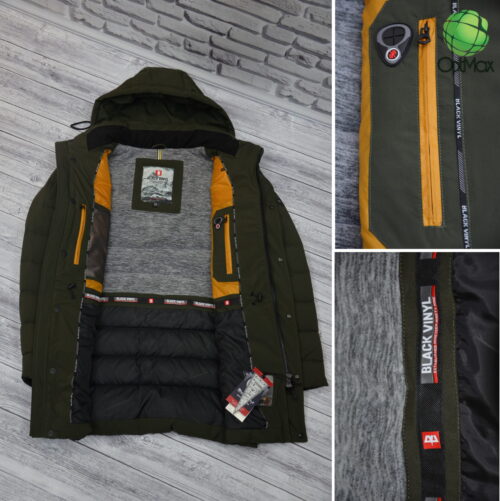 Зимова куртка Black Vinyl С18-1321С - Зображення 4