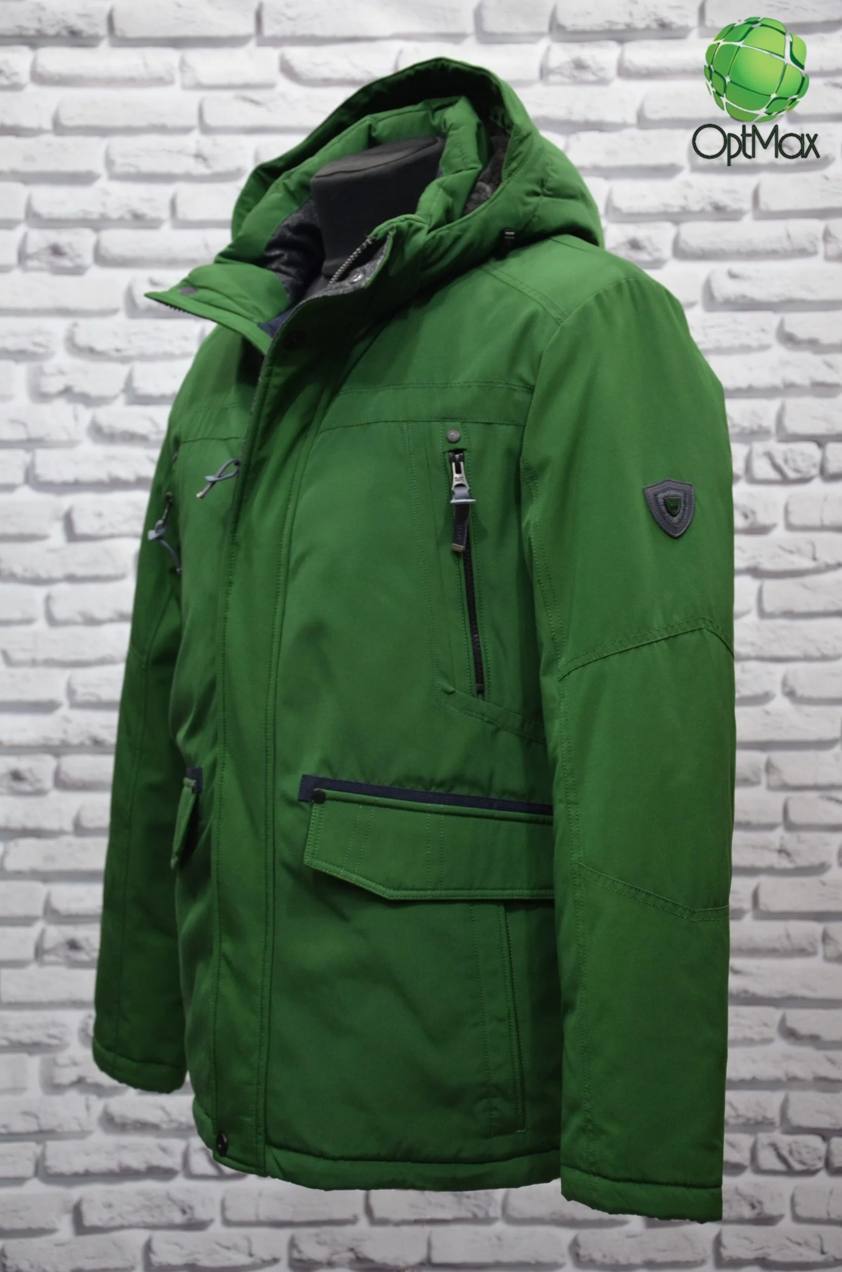 02-7 Зимова куртка Black Vinyl С18-1328S16 - Зображення 1