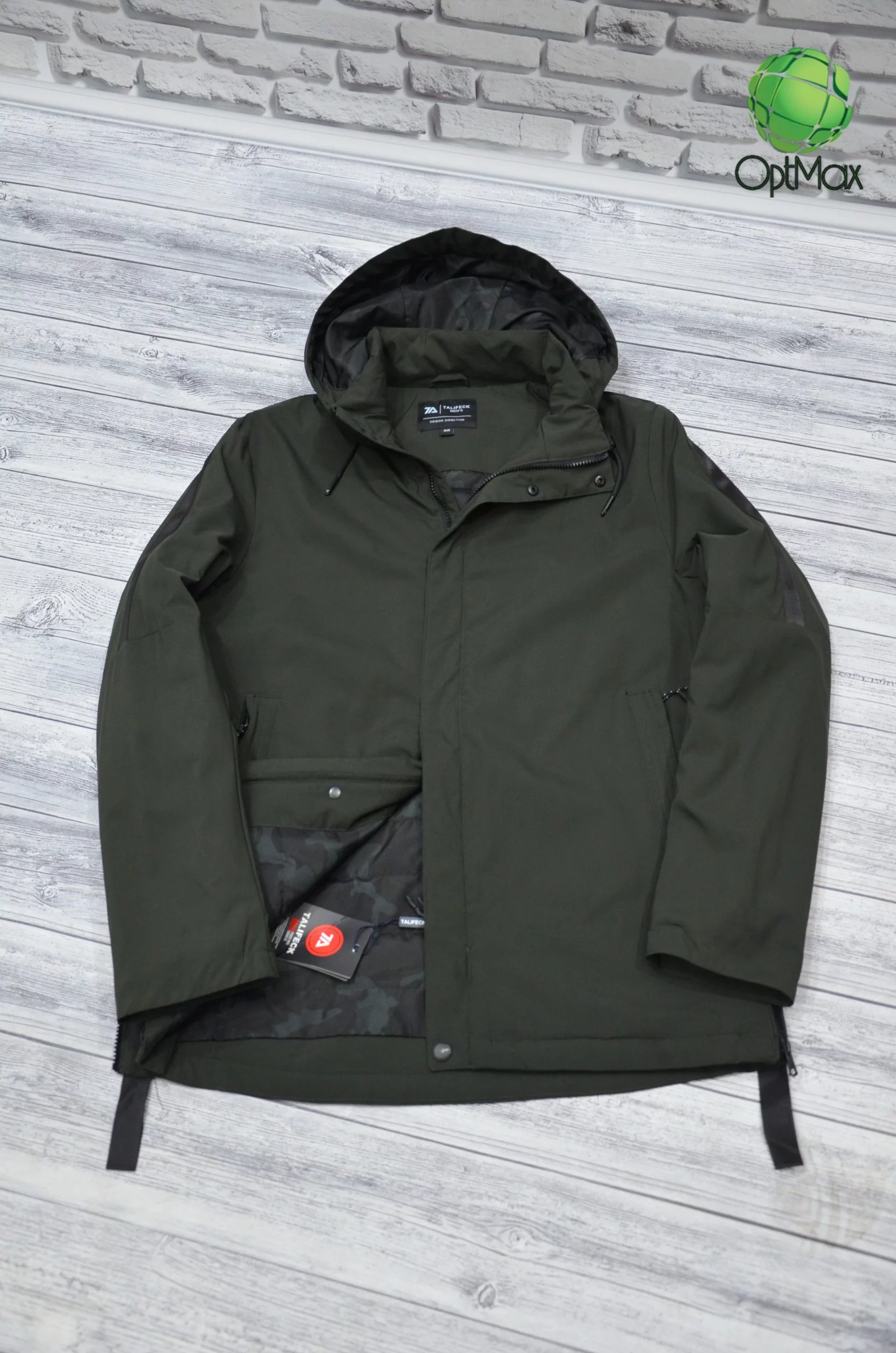 Весняна куртка TALIFECK Т-262 у кольорі хакі, стильний вибір для весни