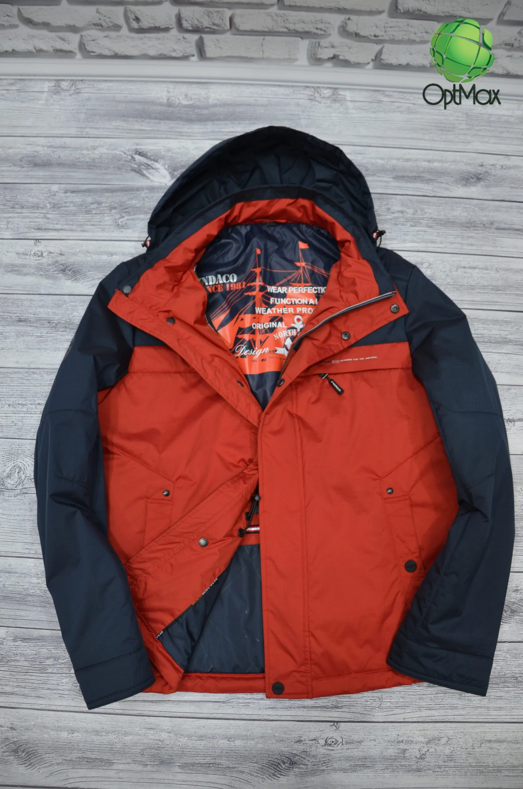 Куртка INDACO ITC19-725, доставка по Україні Весняна чоловіча куртка INDACO ITC19-725, основний вигляд, з доставкою в Україні