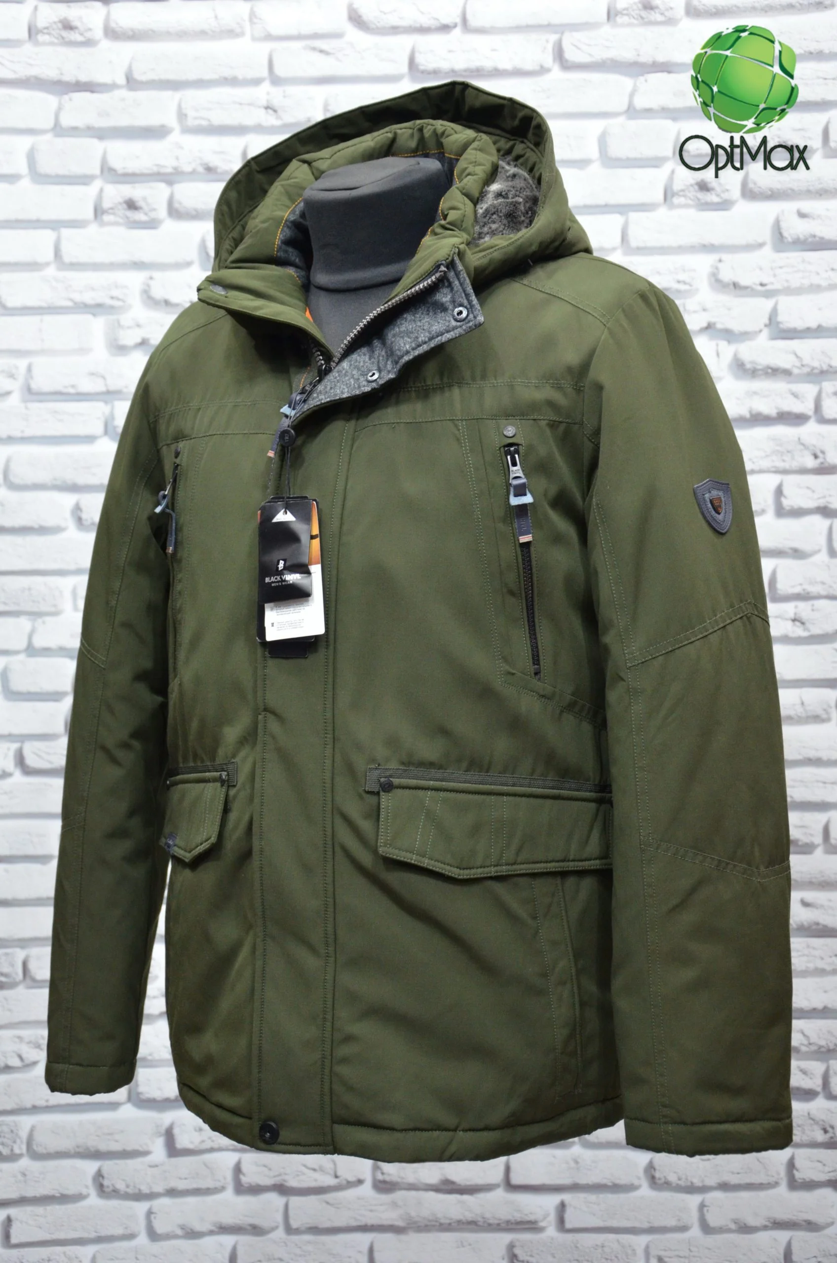 04-5 Зимова куртка Black Vinyl С18-1328S16 - Зображення 2