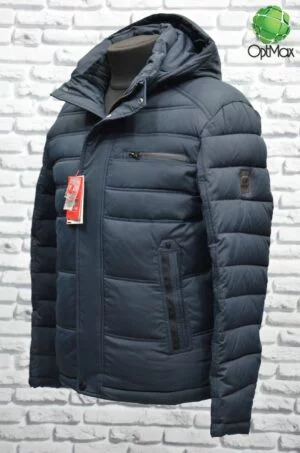 Зимняя куртка Kings Wind 8W14, синяя, вид спереди, с доставкой по Украине