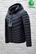 Зимова чоловіча куртка (єврозима) Black Vinyl C20-1693С - Зображення 2