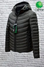 Зимова чоловіча куртка (єврозима) Black Vinyl C20-1693С - Зображення 4
