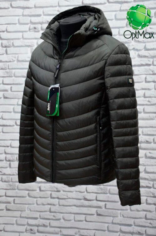 Зимова чоловіча куртка (єврозима) Black Vinyl C20-1693С - Зображення 4