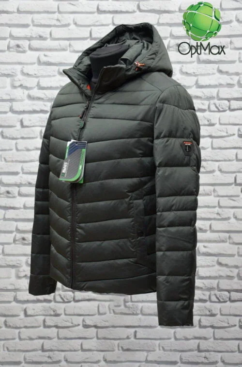 Зимова чоловіча куртка Black Vinyl C20-1695С - Зображення 2
