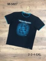 Чоловіча турецька футболка Red Dоwn 5827 з малюнком великого розміру, 2XL-5XL