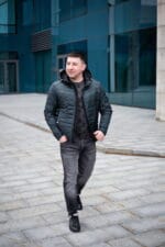 Весняна чоловіча куртка Black Vinyl ТС21-1808 Вig - Зображення 7