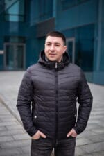 Весняна чоловіча куртка Black Vinyl ТС21-1808 Вig
