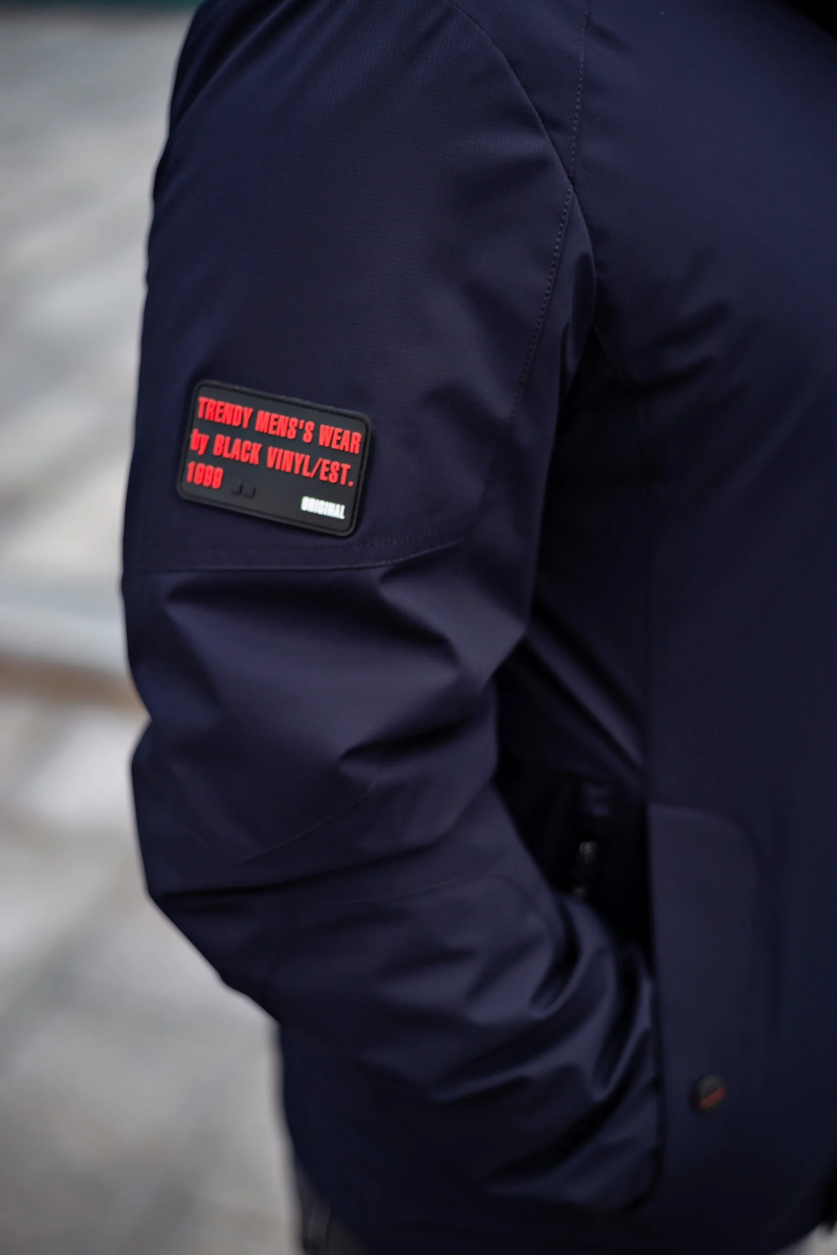 Весняна чоловіча куртка Black Vinyl ТС21-1828 - Зображення 4