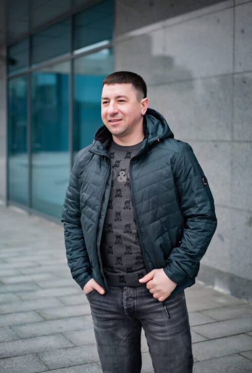 Весняна куртка Black Vinyl ТС21-1807, розстібнута, доступна в Харкові
