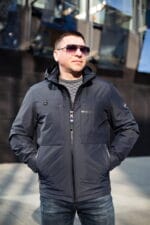 Весняна чоловіча куртка Black Vinyl ТС21-1815
