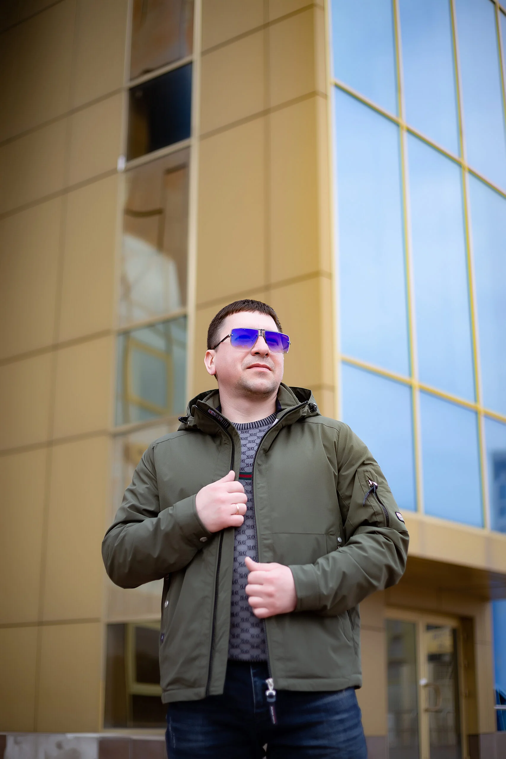 IMG_2266 Весняна чоловіча куртка Black Vinyl ТС21-1821 Big - Зображення 2