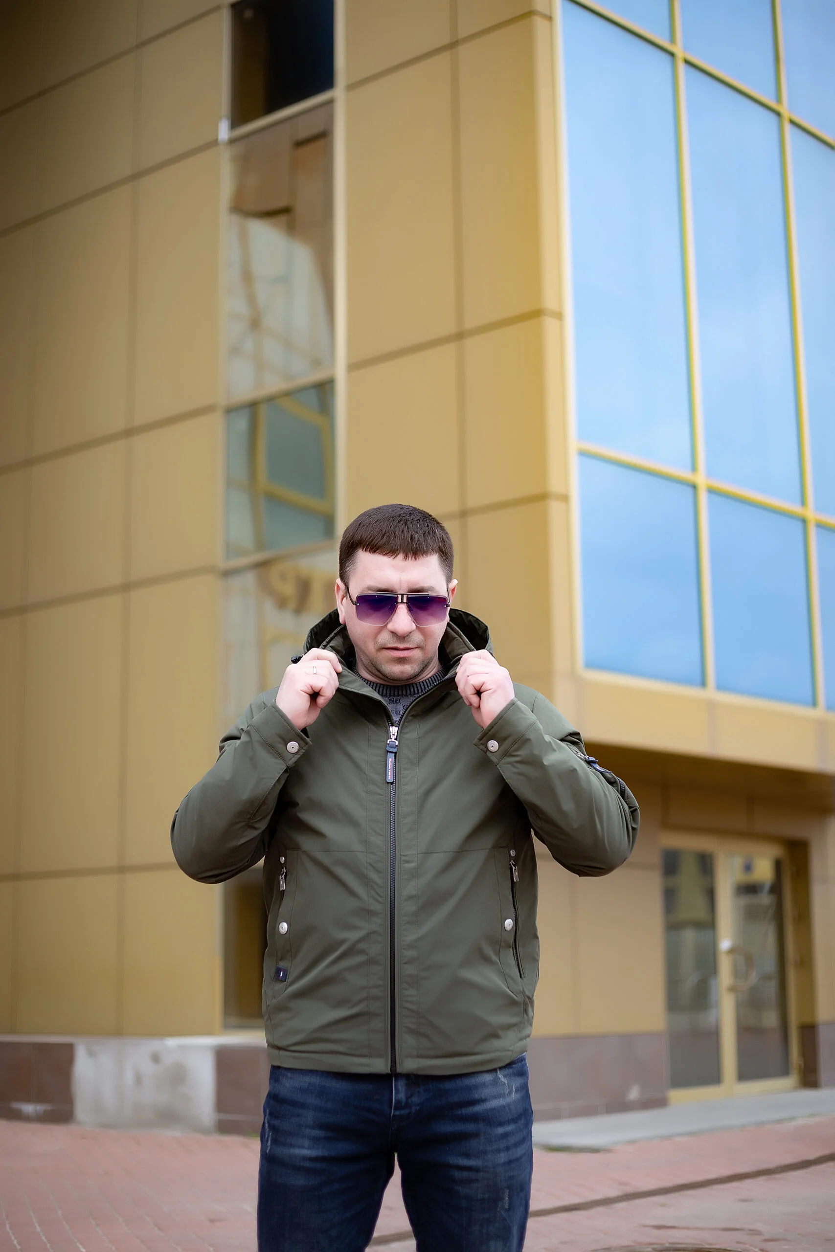 IMG_2279 Весняна чоловіча куртка Black Vinyl ТС21-1821 Big - Зображення 4