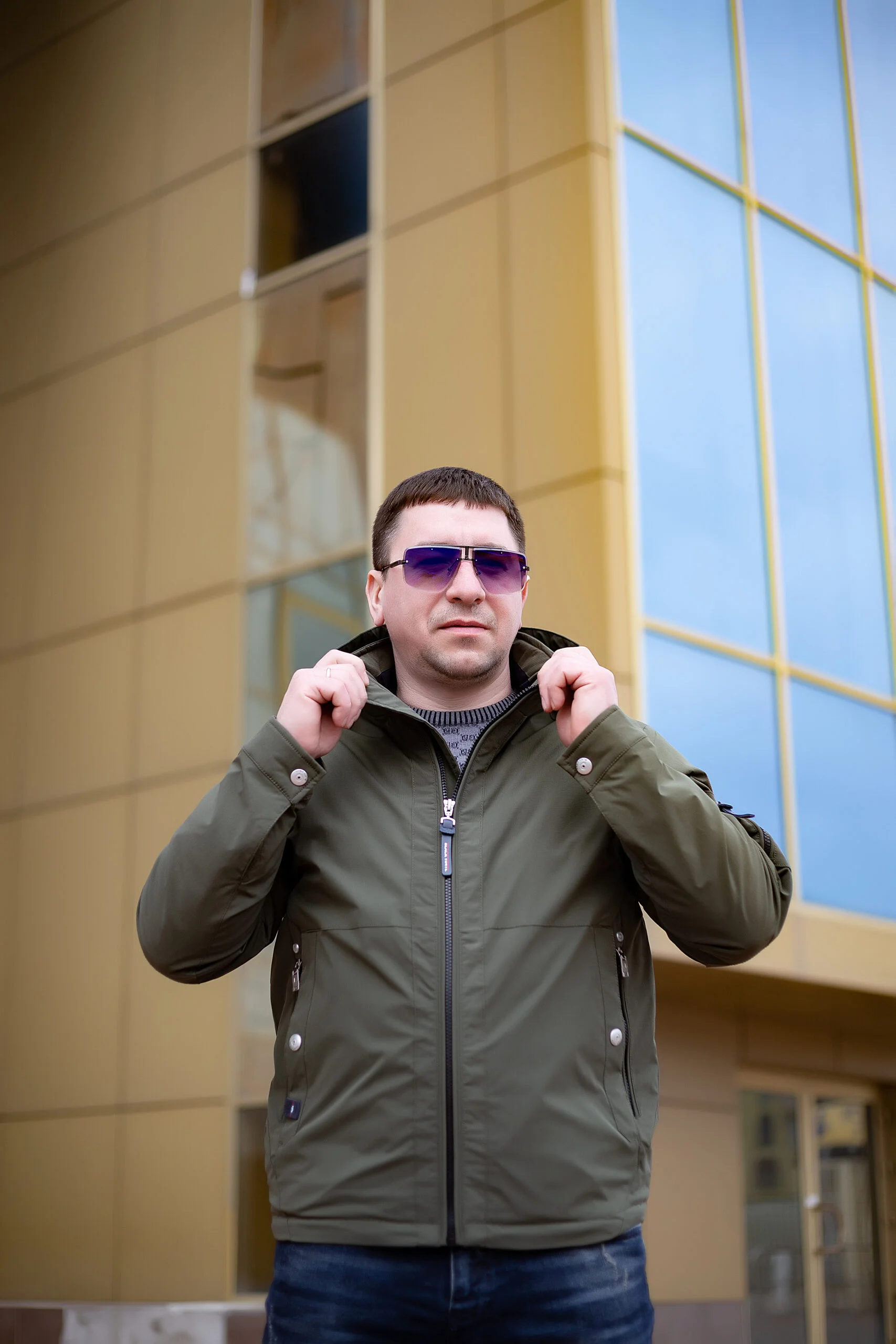 IMG_2281 Весняна чоловіча куртка Black Vinyl ТС21-1821 Big - Зображення 1