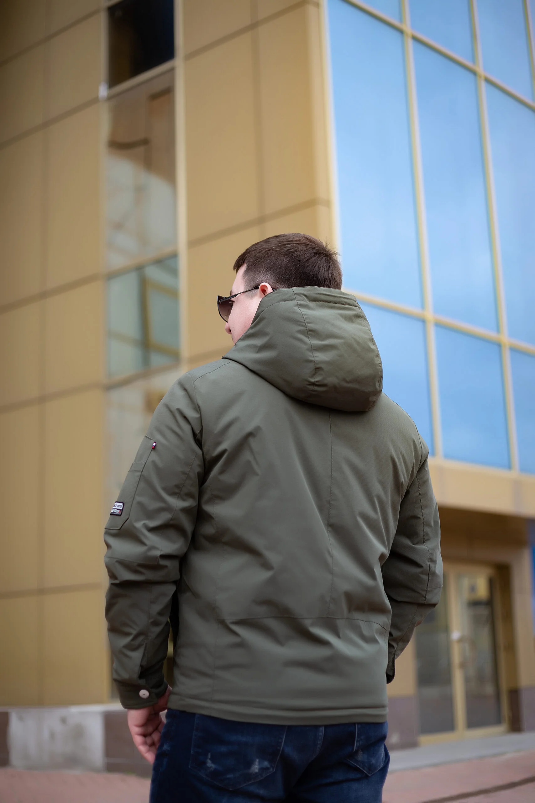 IMG_2286 Весняна чоловіча куртка Black Vinyl ТС21-1821 Big - Зображення 5