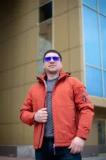 Весняна чоловіча куртка Black Vinyl ТС21-1821 Big - Зображення 11