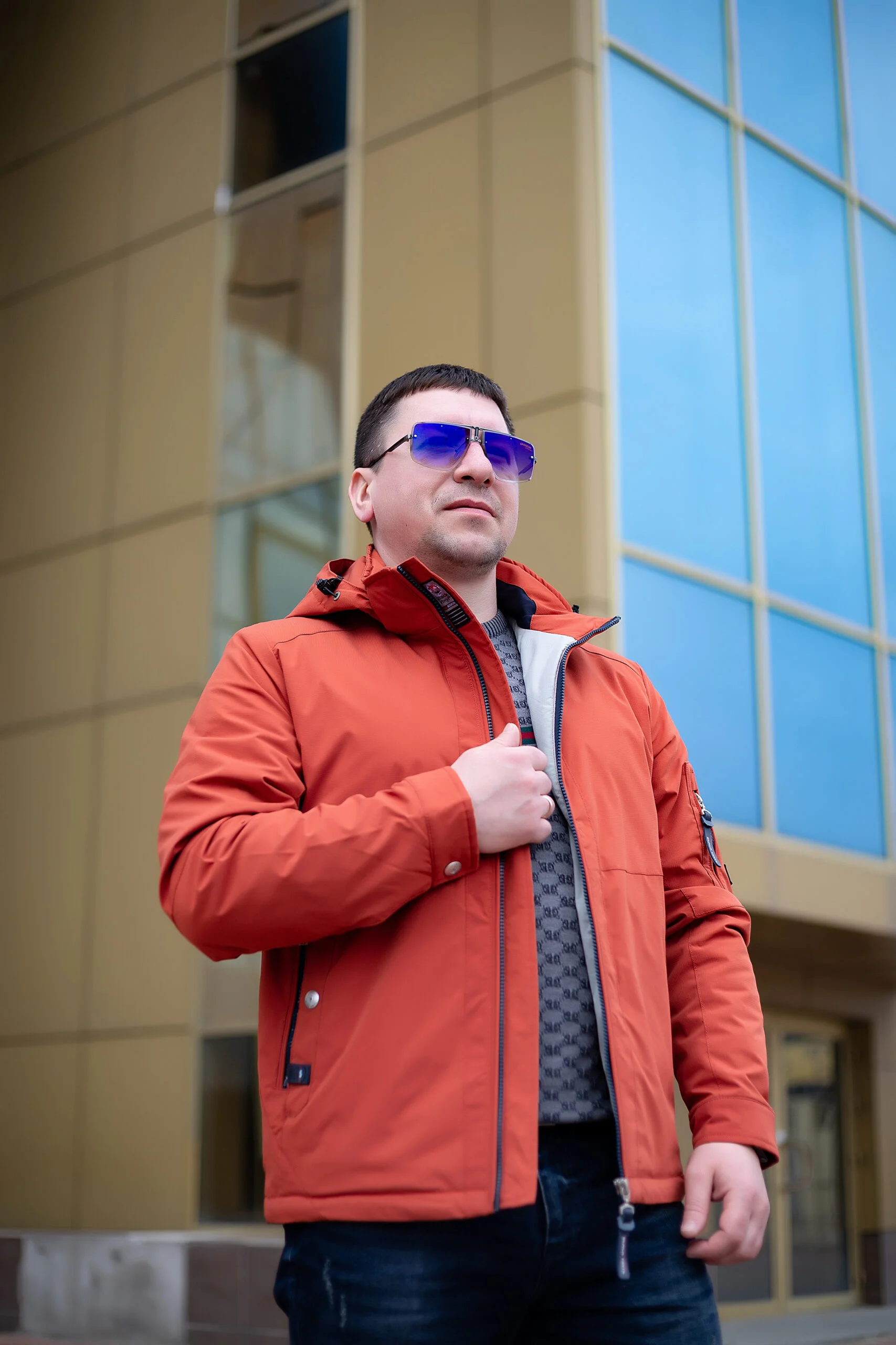 IMG_2298 Весняна чоловіча куртка Black Vinyl ТС21-1821 Big - Зображення 10