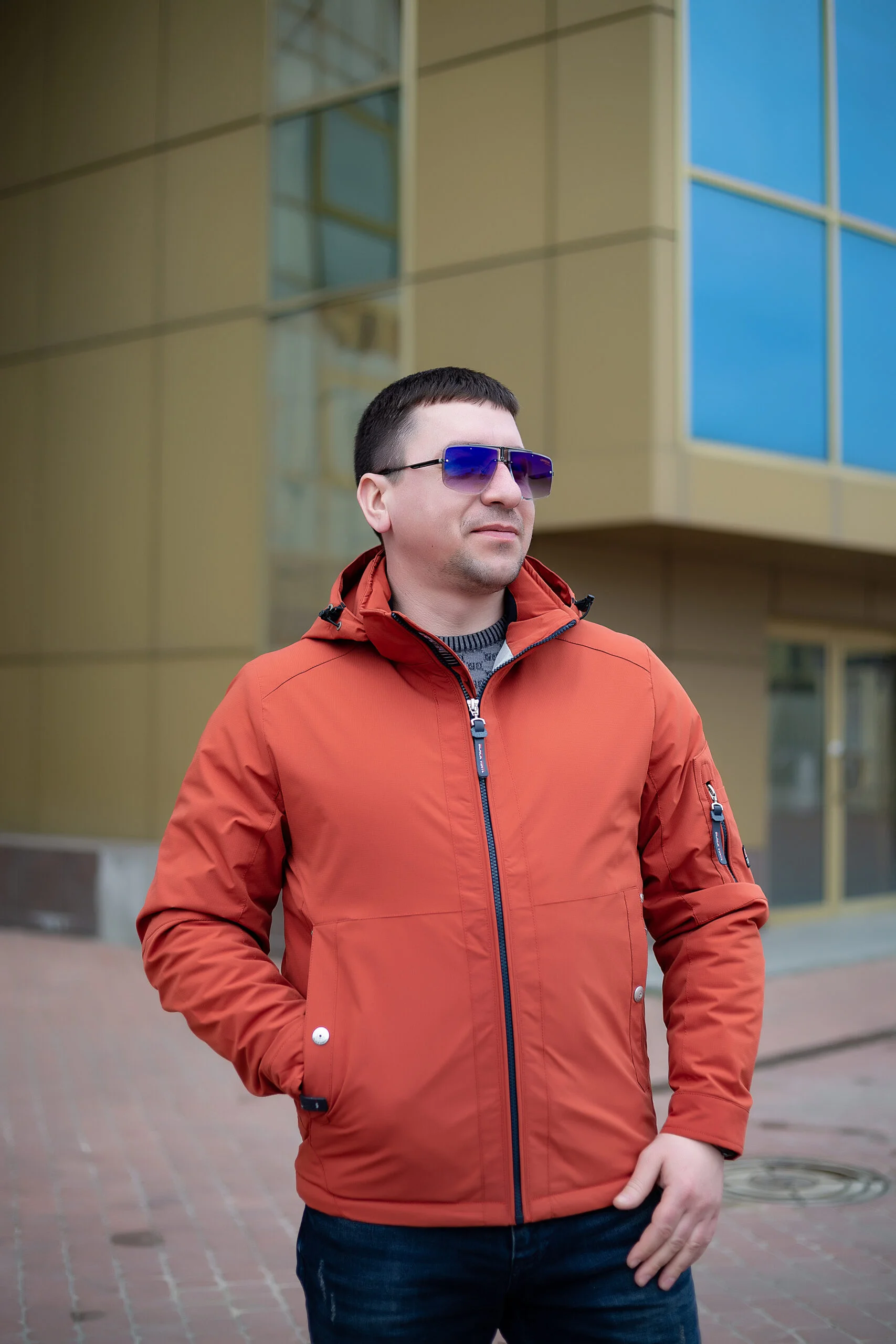 IMG_2304 Весняна чоловіча куртка Black Vinyl ТС21-1821 Big - Зображення 8