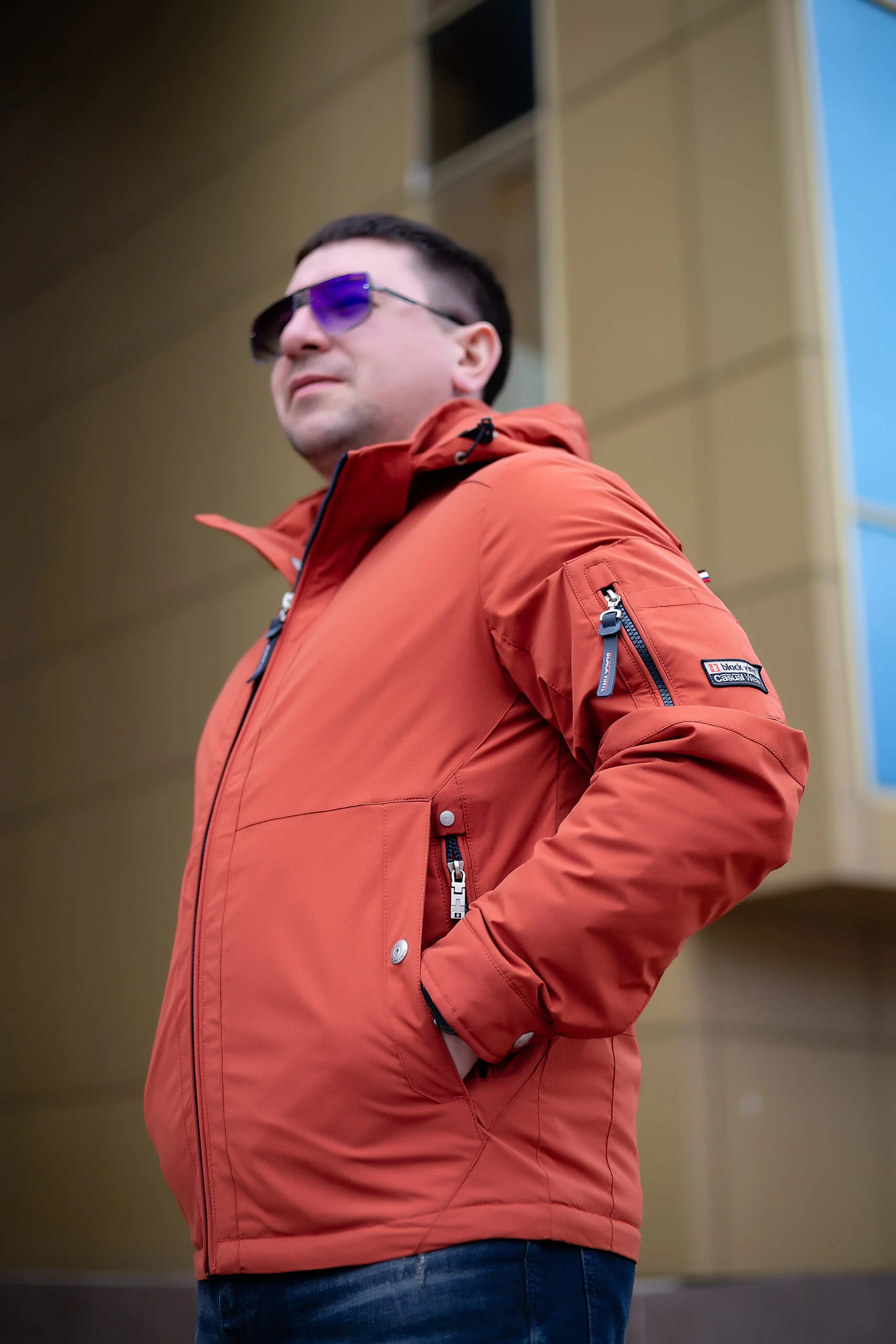 IMG_2307 Весняна чоловіча куртка Black Vinyl ТС21-1821 Big - Зображення 15