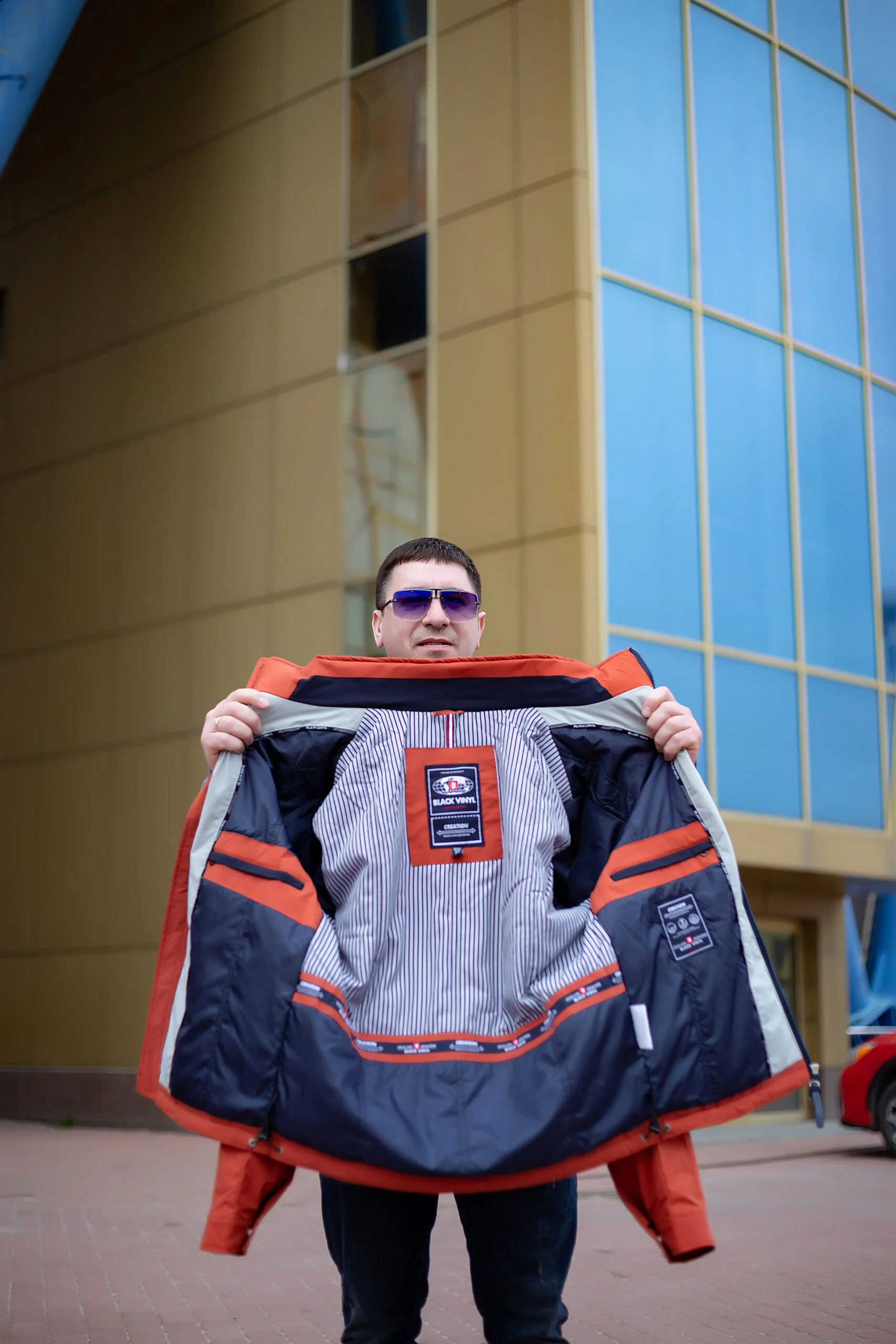 IMG_2319 Весняна чоловіча куртка Black Vinyl ТС21-1821 Big - Зображення 22