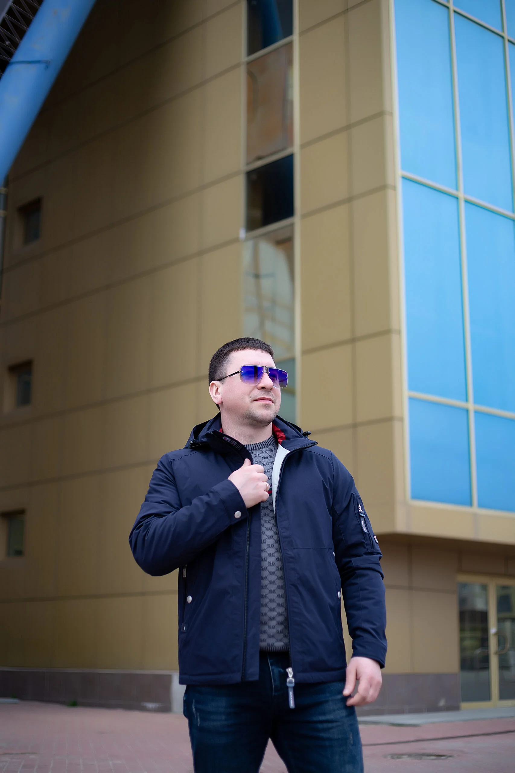 IMG_2325 Весняна чоловіча куртка Black Vinyl ТС21-1821 Big - Зображення 20