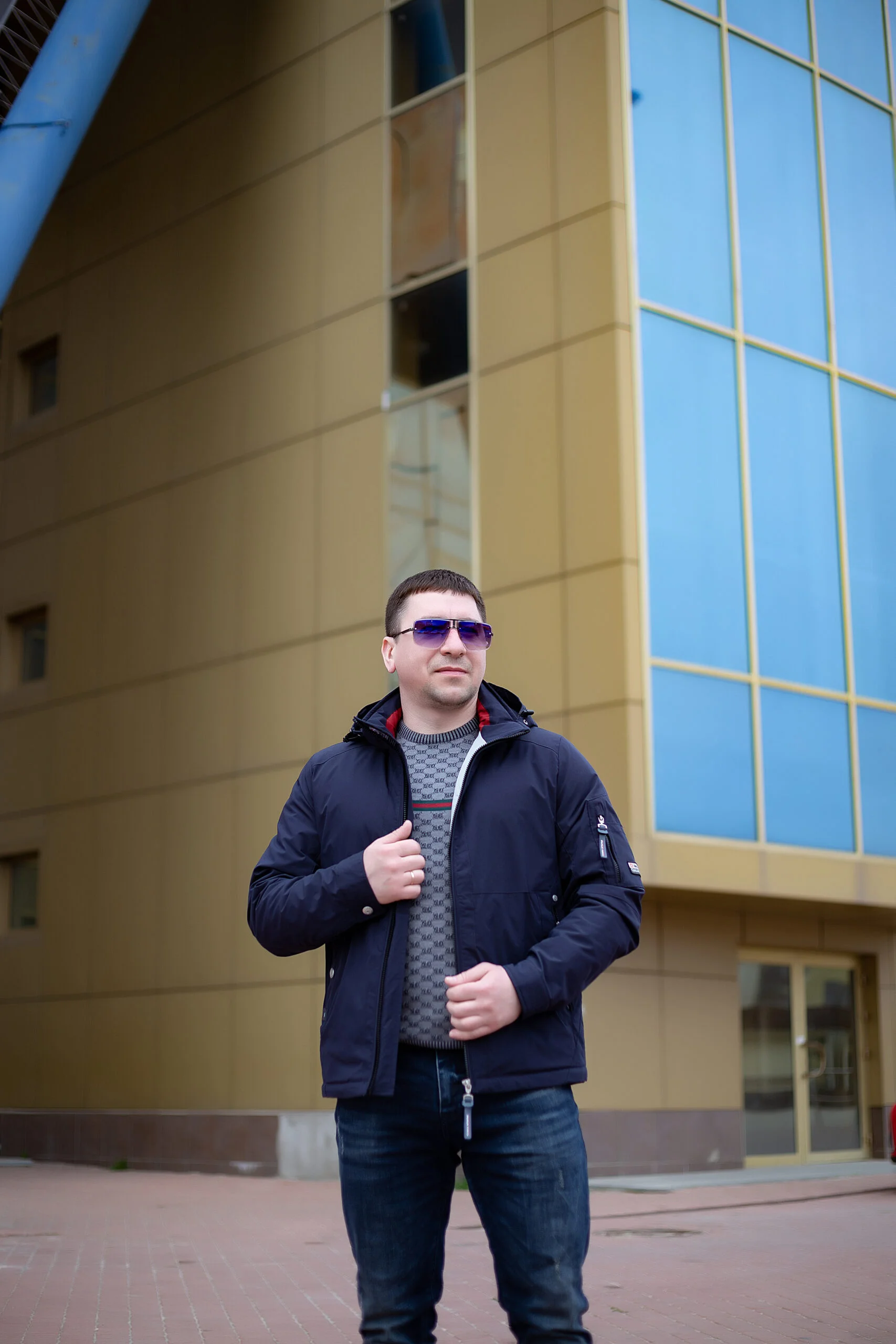 IMG_2326 Весняна чоловіча куртка Black Vinyl ТС21-1821 Big - Зображення 21