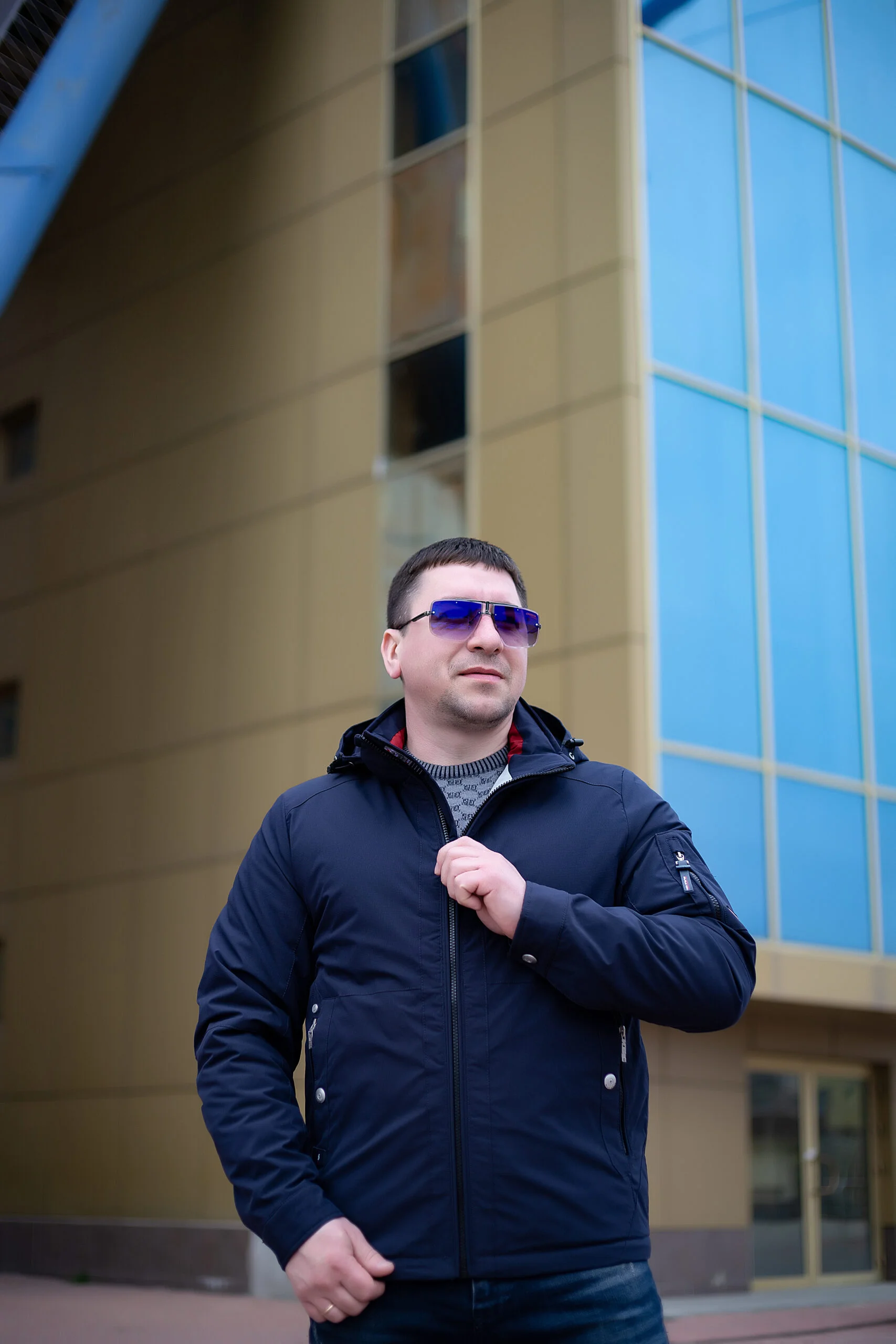 IMG_2328 Весняна чоловіча куртка Black Vinyl ТС21-1821 Big - Зображення 18