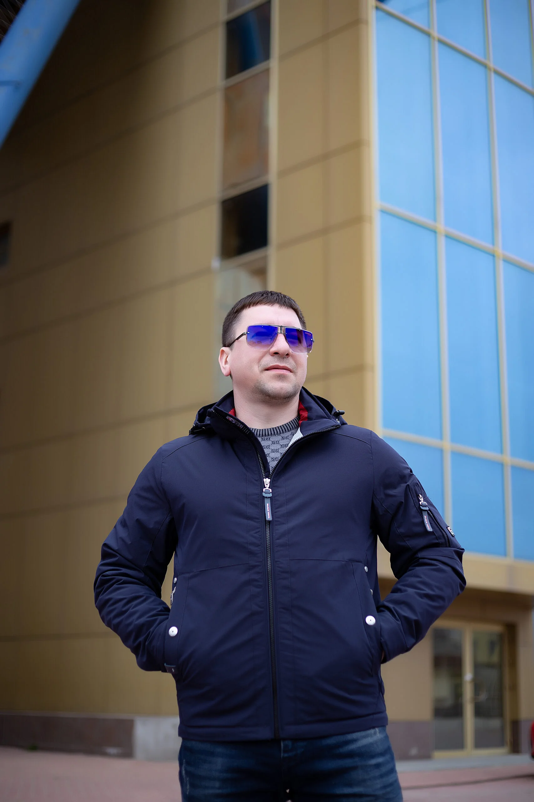 IMG_2329 Весняна чоловіча куртка Black Vinyl ТС21-1821 Big - Зображення 17