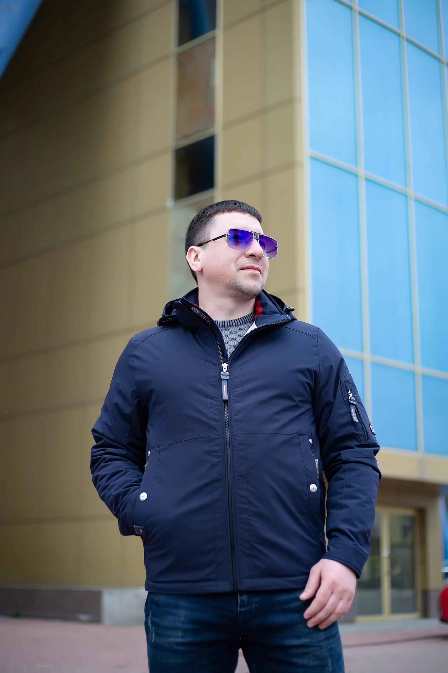 Весняна чоловіча куртка Black Vinyl ТС21-1821 - Зображення 23