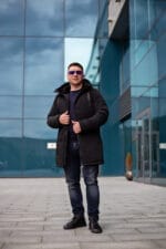 Чоловіче зимове пальто з плотним утепленням, здовжене. Snow Bears SB-21201 - Зображення 2