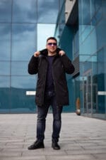 Чоловіче зимове пальто з плотним утепленням, здовжене. Snow Bears SB-21201 - Зображення 3