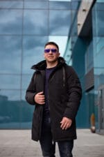 Чоловіче зимове пальто з плотним утепленням, здовжене. Snow Bears SB-21201 - Зображення 4