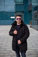 Чоловіче зимове пальто з плотним утепленням, здовжене. Snow Bears SB-21201 - Зображення 5