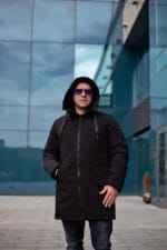 Чоловіче зимове пальто з плотним утепленням, здовжене. Snow Bears SB-21201 - Зображення 11