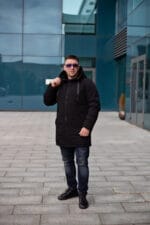 Чоловіче зимове пальто з плотним утепленням, здовжене. Snow Bears SB-21201 - Зображення 12