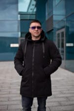 Чоловіче зимове пальто з плотним утепленням, здовжене. Snow Bears SB-21201 - Зображення 15