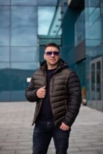 Чоловіча куртка Snow Bears SB-21197 Євро зима (полегшена зима) із комбінованої тканини