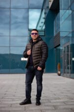 Чоловіча куртка Snow Bears SB-21197 Євро зима (полегшена зима) із комбінованої тканини - Зображення 2