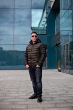 Чоловіча куртка Snow Bears SB-21197 Євро зима (полегшена зима) із комбінованої тканини - Зображення 4