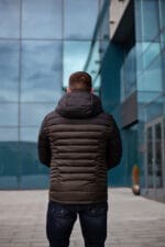 Чоловіча куртка Snow Bears SB-21197 Євро зима (полегшена зима) із комбінованої тканини - Зображення 3