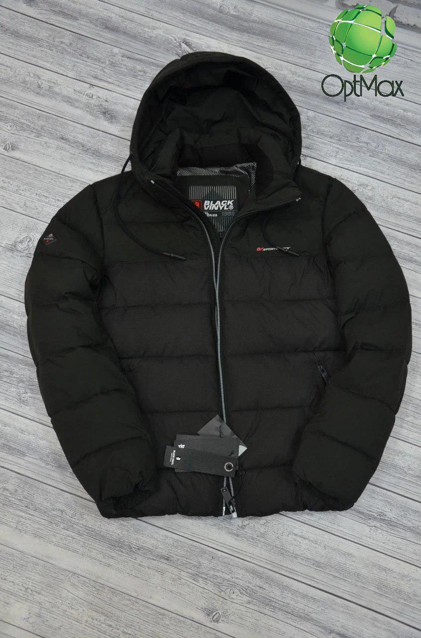 Зимова чоловіча куртка Black Vinyl C20-1560С - Зображення 4