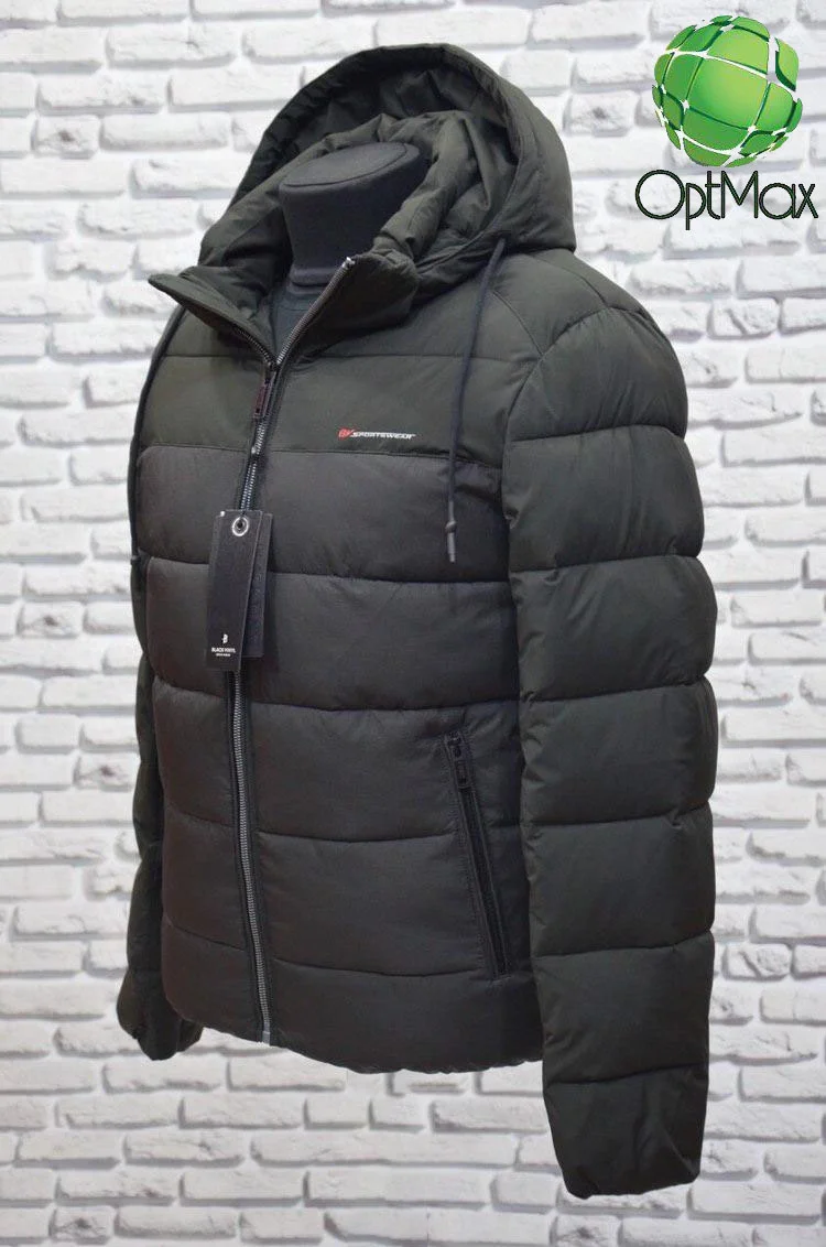 Зимова чоловіча куртка Black Vinyl C20-1560С - Зображення 1