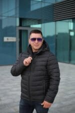 Чоловіча куртка Snow Bears SB-21197 Євро зима (полегшена зима) із комбінованої тканини - Зображення 8