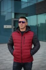 Чоловіча куртка Snow Bears SB-21197 Євро зима (полегшена зима) із комбінованої тканини - Зображення 12