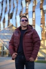 Чоловіча зимова куртка-жилет Black Vinyl С21-1733 зі знімними рукавами. - Зображення 3